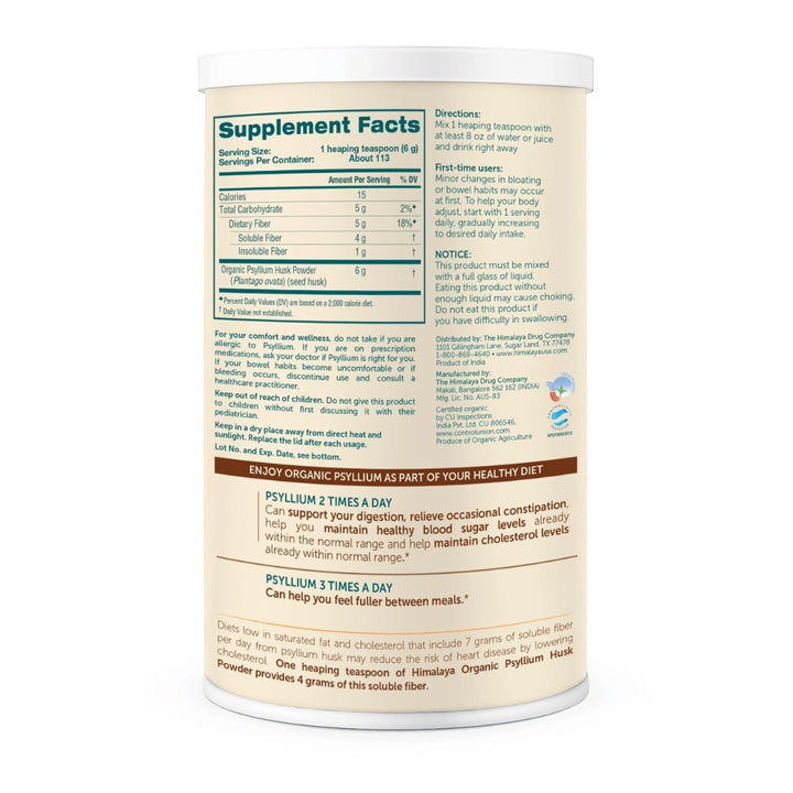 Organic Psyllium Husk Powder