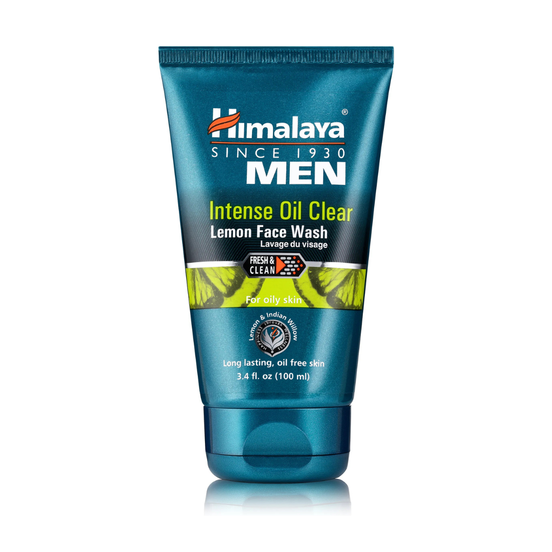 Men Intense Oil Clear Lemon Face Wash – Himalaya Wellness (US) Himalaya OilClear Lemon FaceWash 50ml*3p