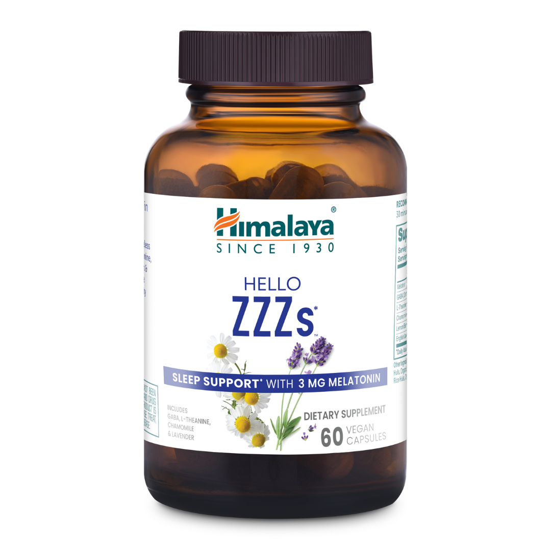 ヘルスベリーGS 30 Tablets x 6 Hello ZZZ – Restful Night & Sleep Support – Himalaya Wellness (US)