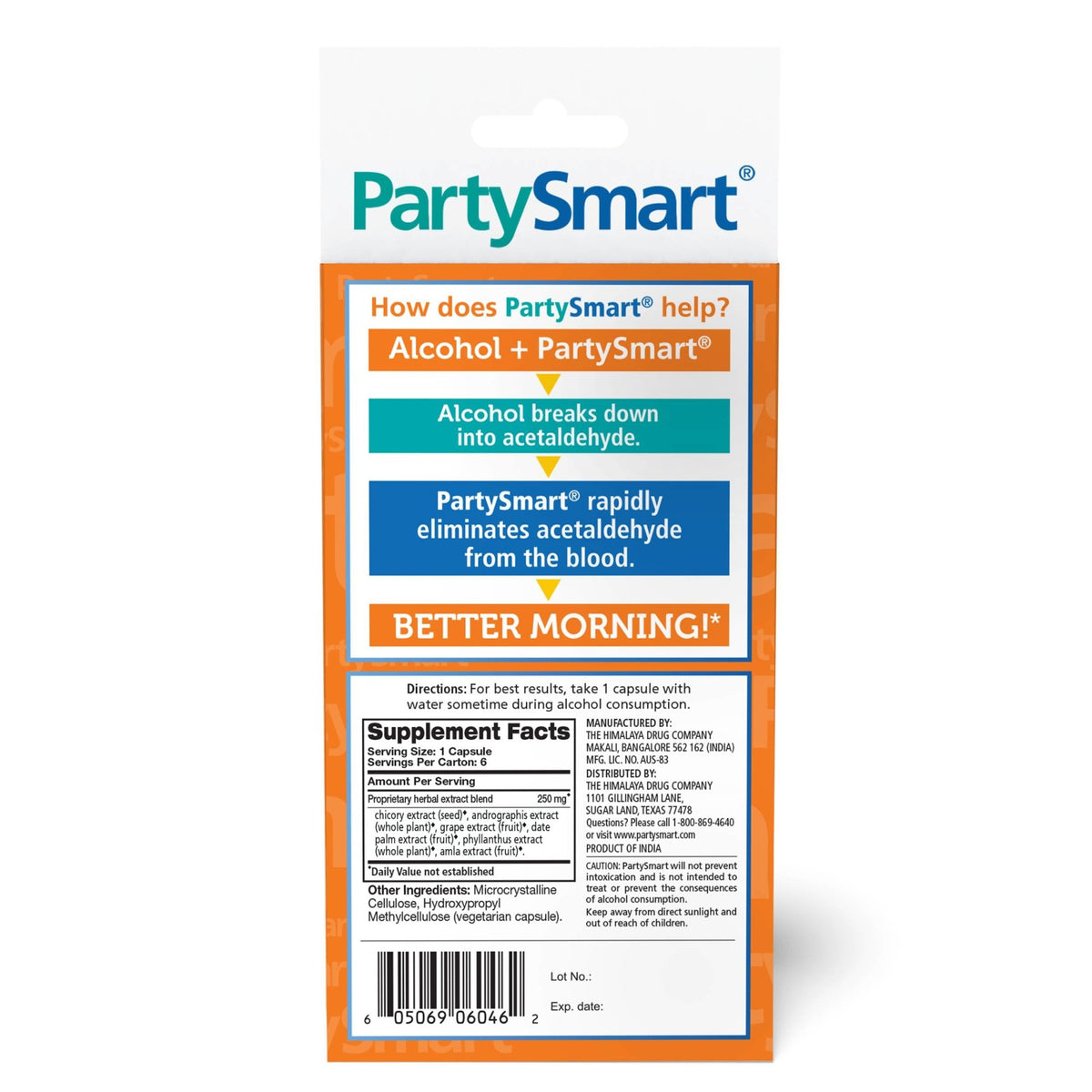 Himalaya Party Smart Capsules (Pack OF 3) 75 CAPSULE, Hangover Free Morning