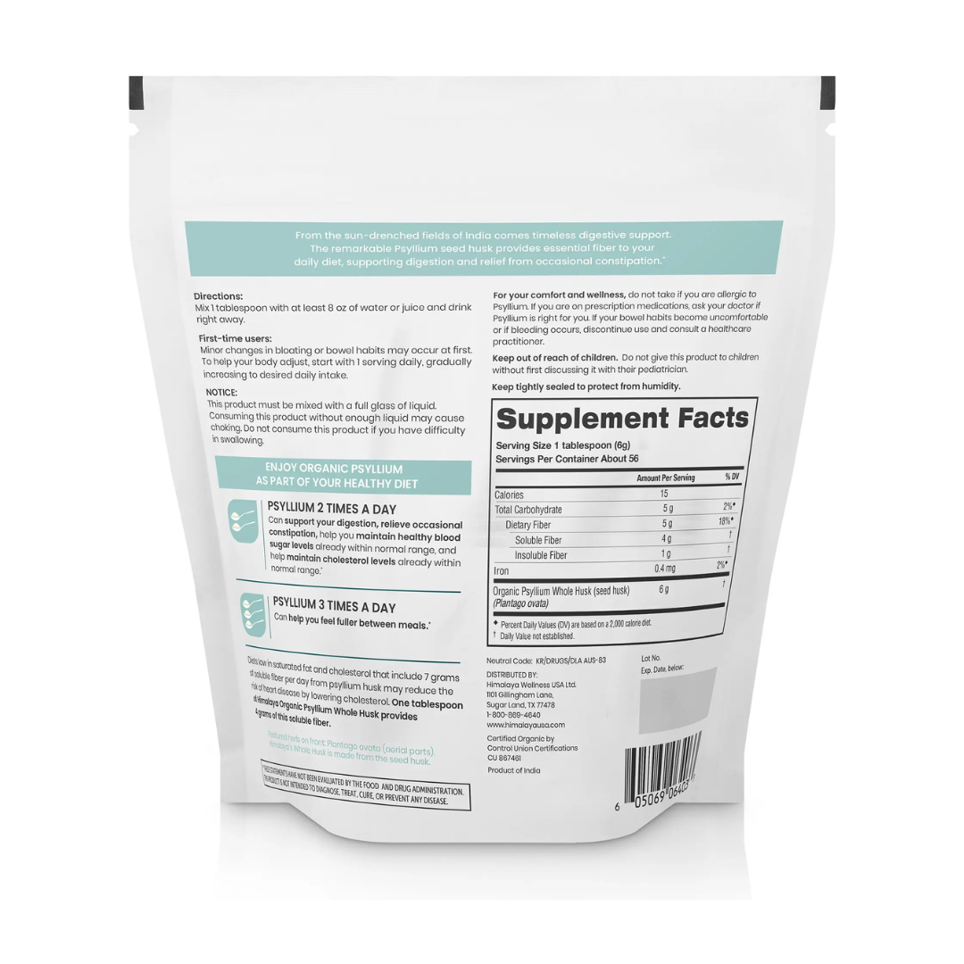 Organic Psyllium Whole Husk