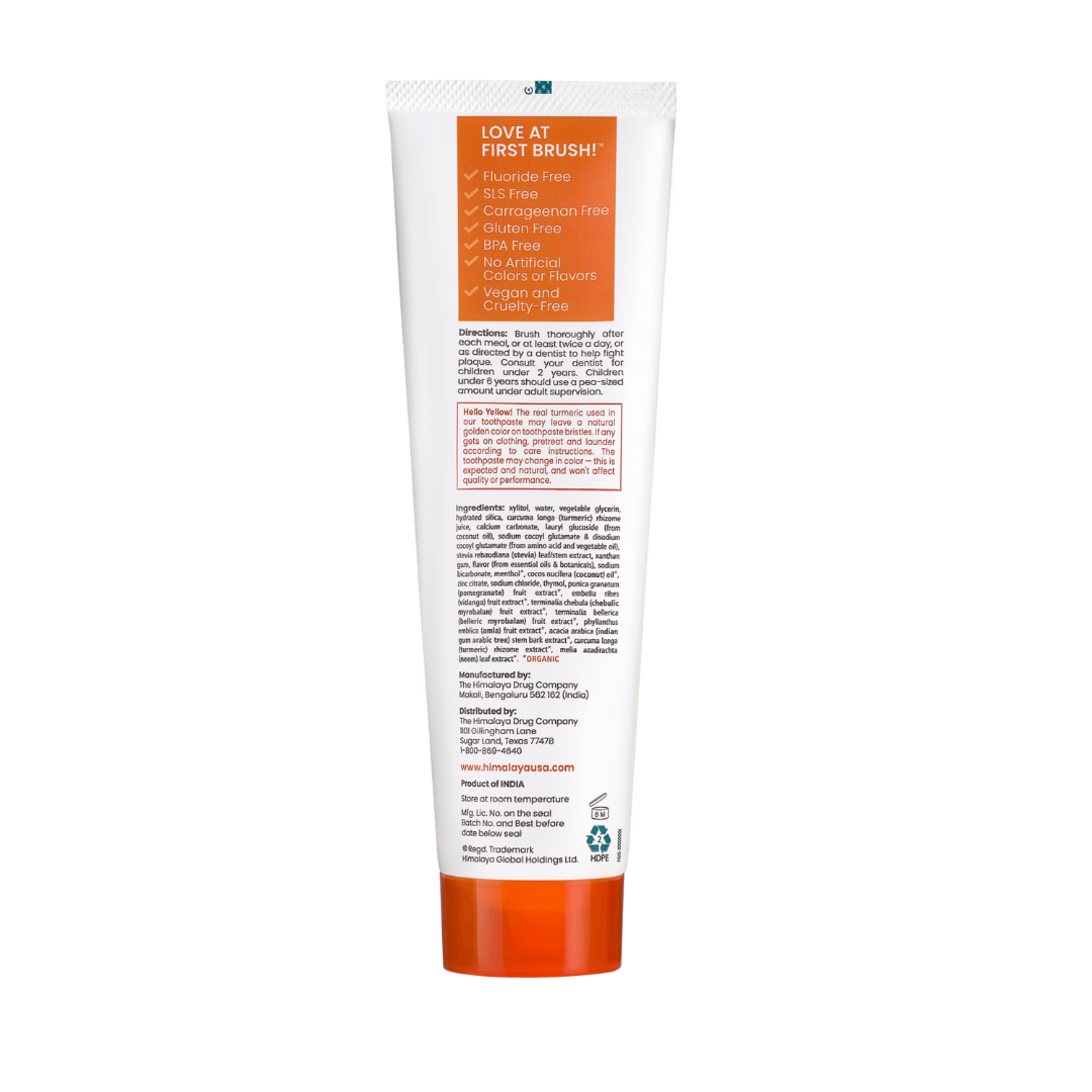 Whitening Antiplaque Turmeric & Coconut Oil Mint Toothpaste