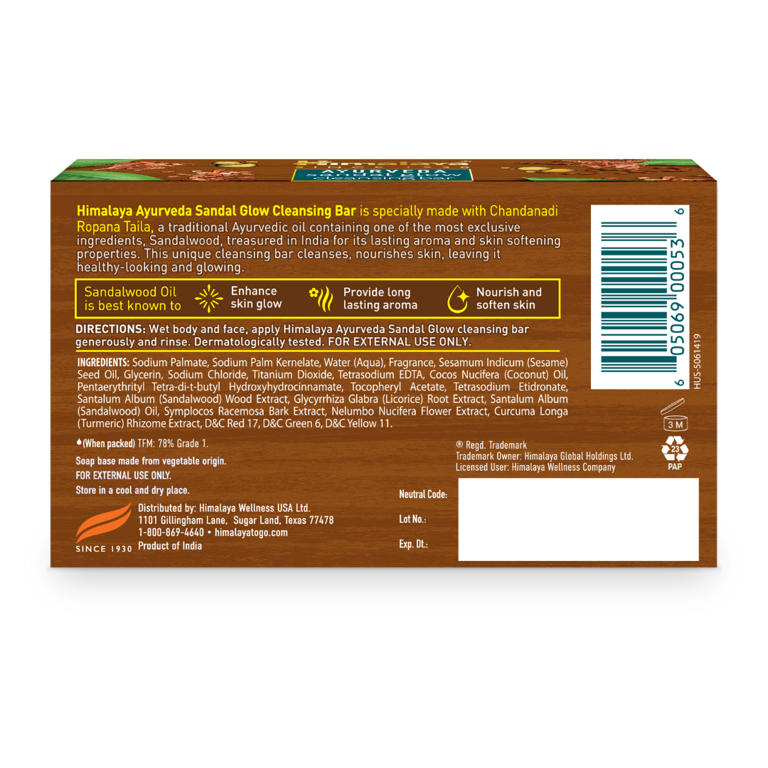 Ayurveda Sandal Glow Cleansing Bar