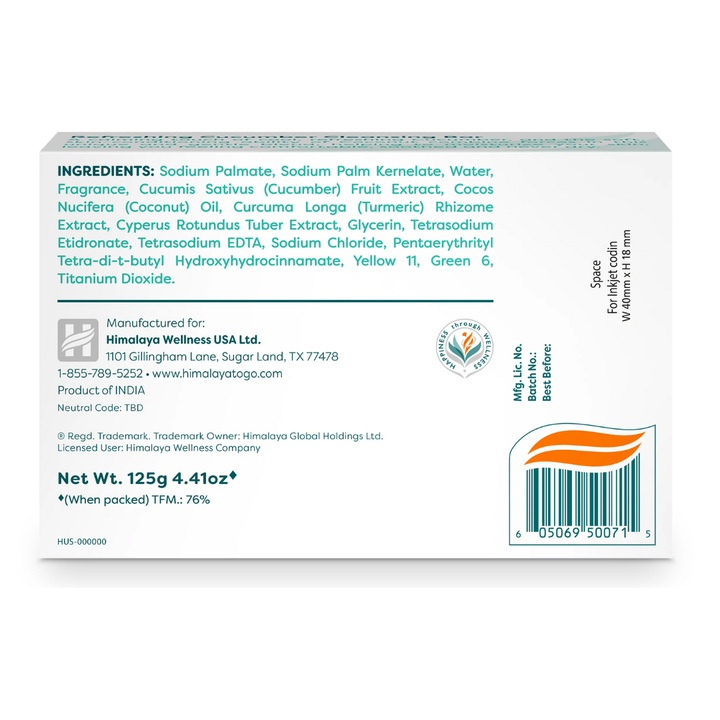 Refreshing Cucumber Cleansing Bar