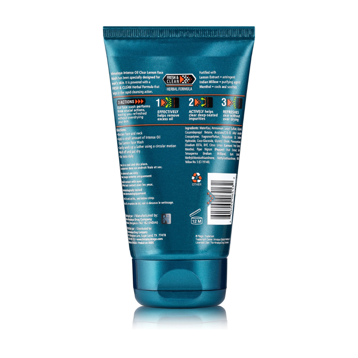 Men Intense Oil Clear Lemon Face Wash