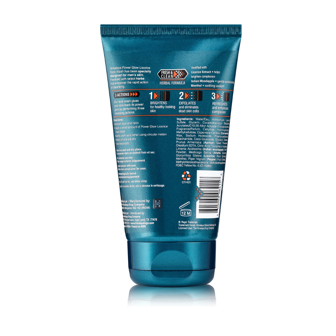Men Power Glow Licorice Face Wash