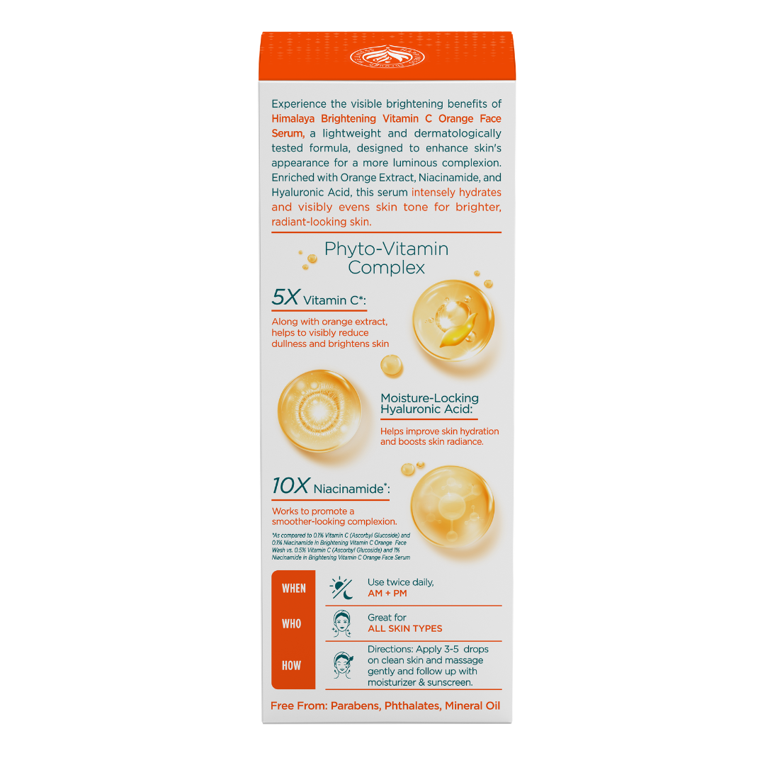 Brightening Vitamin C Orange Face Serum