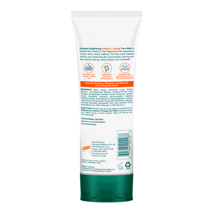 Brightening Vitamin C Orange Face Wash