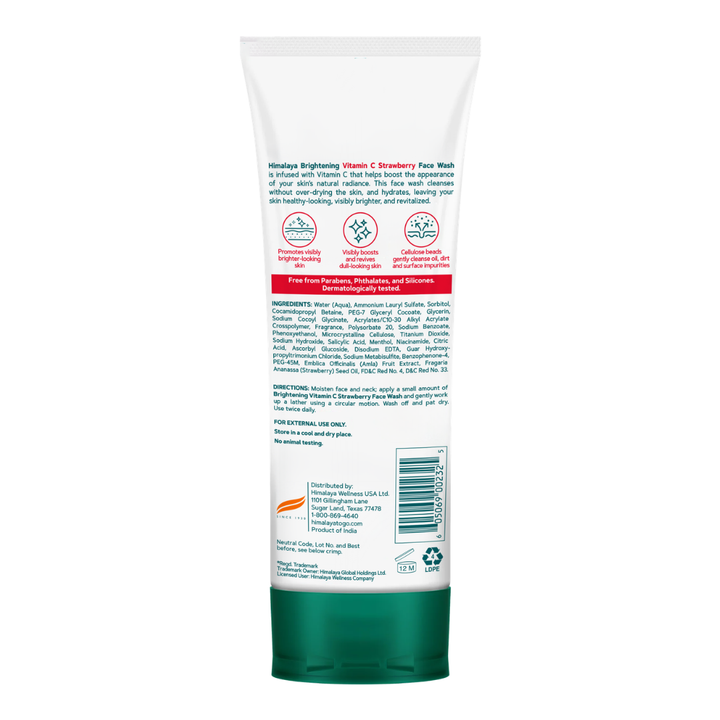 Brightening Vitamin C Strawberry Face Wash