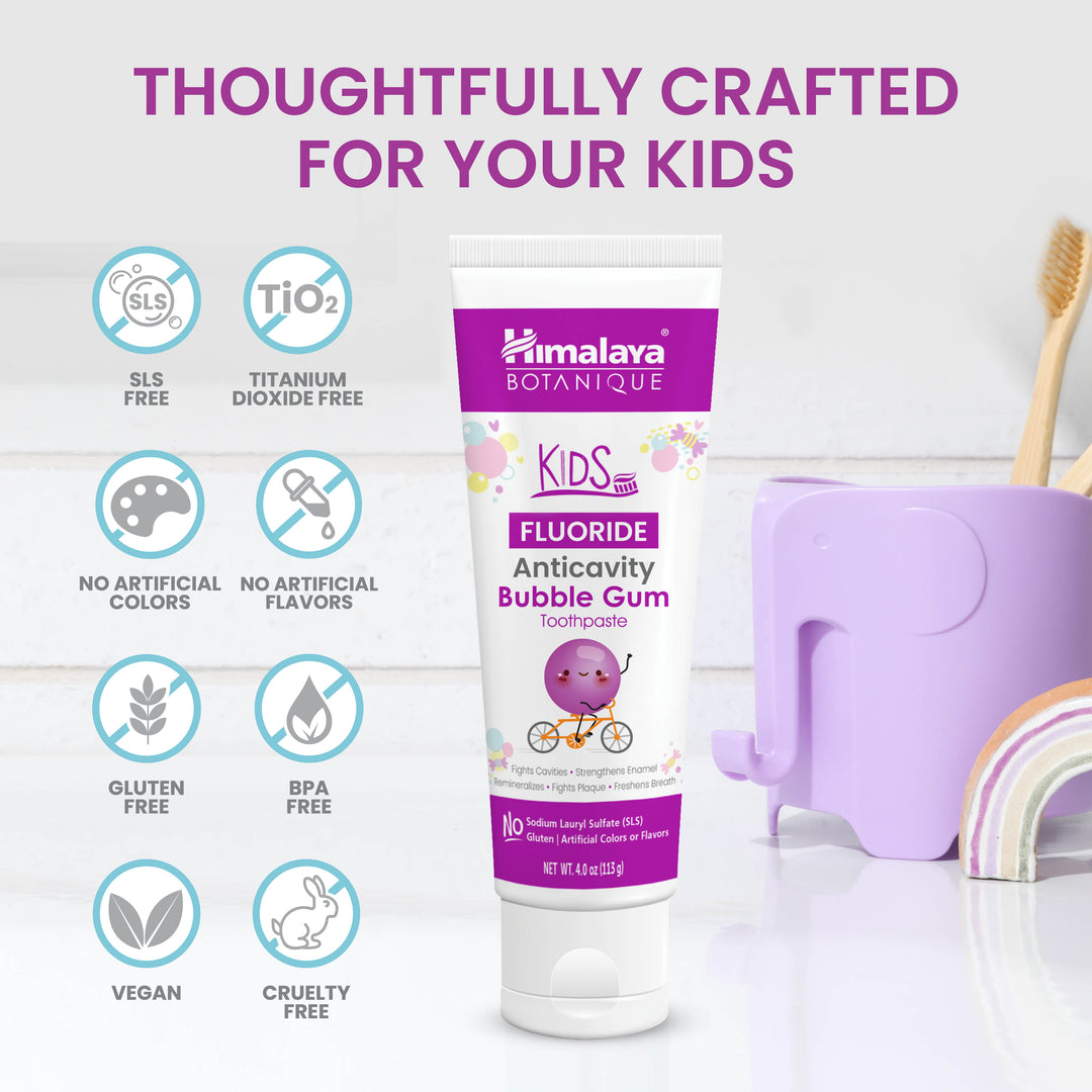 Kids Fluoride Anticavity Bubble Gum Toothpaste