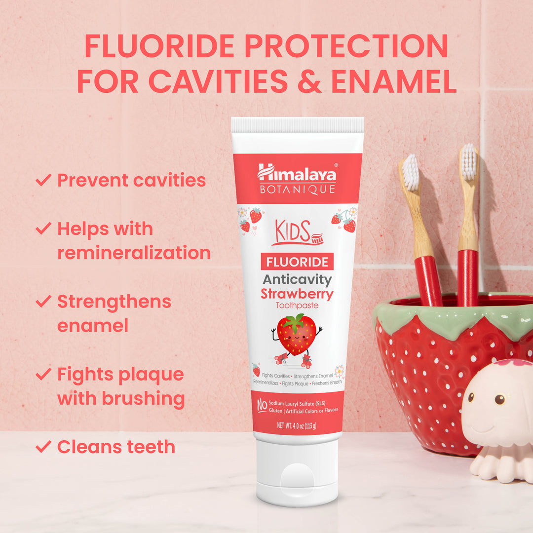 Kids Fluoride Anticavity Strawberry Toothpaste