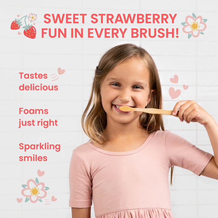 Kids Fluoride Anticavity Strawberry Toothpaste
