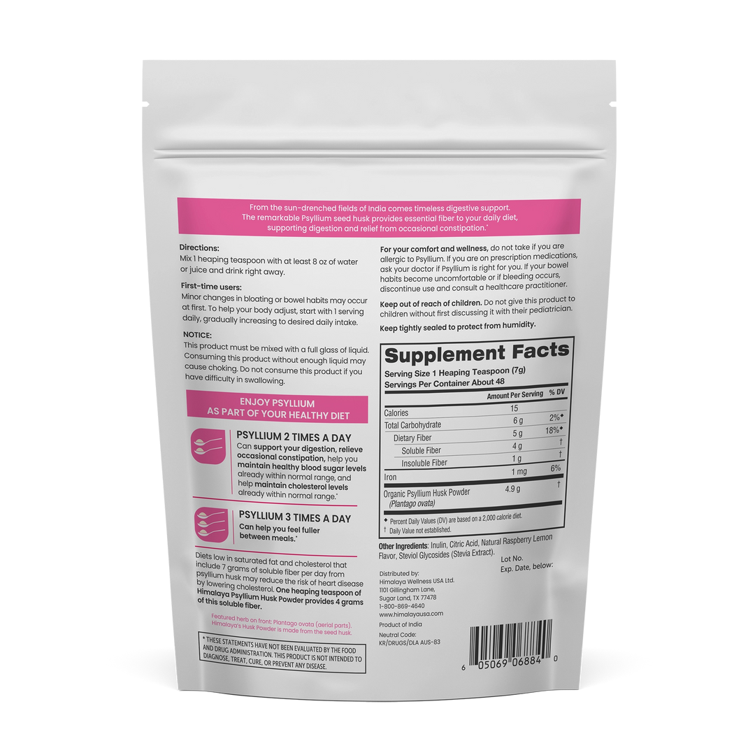 Raspberry Lemon Psyllium Husk Powder