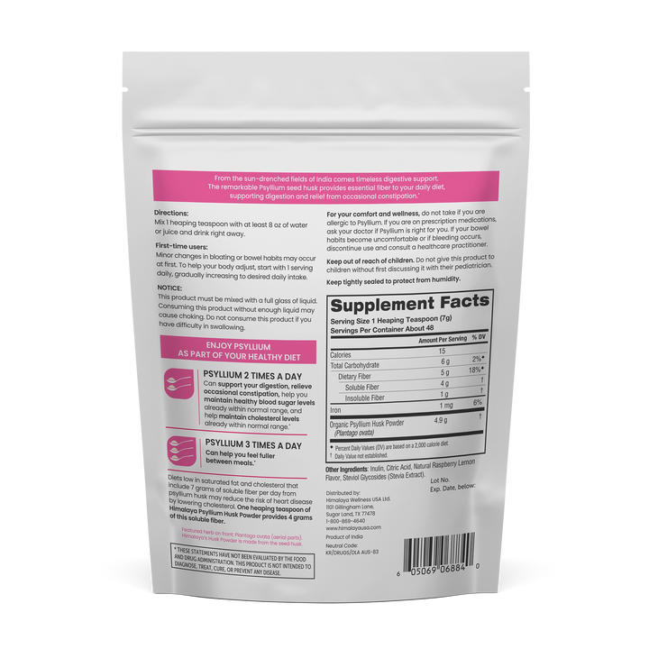 Raspberry Lemon Psyllium Husk Powder