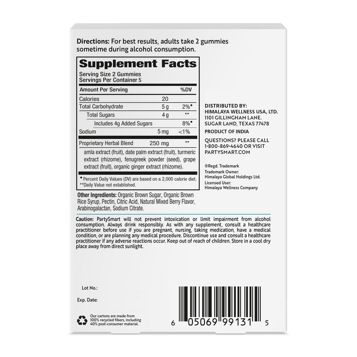 PartySmart® Gummies 10 - Count - Himalaya Wellness (US)