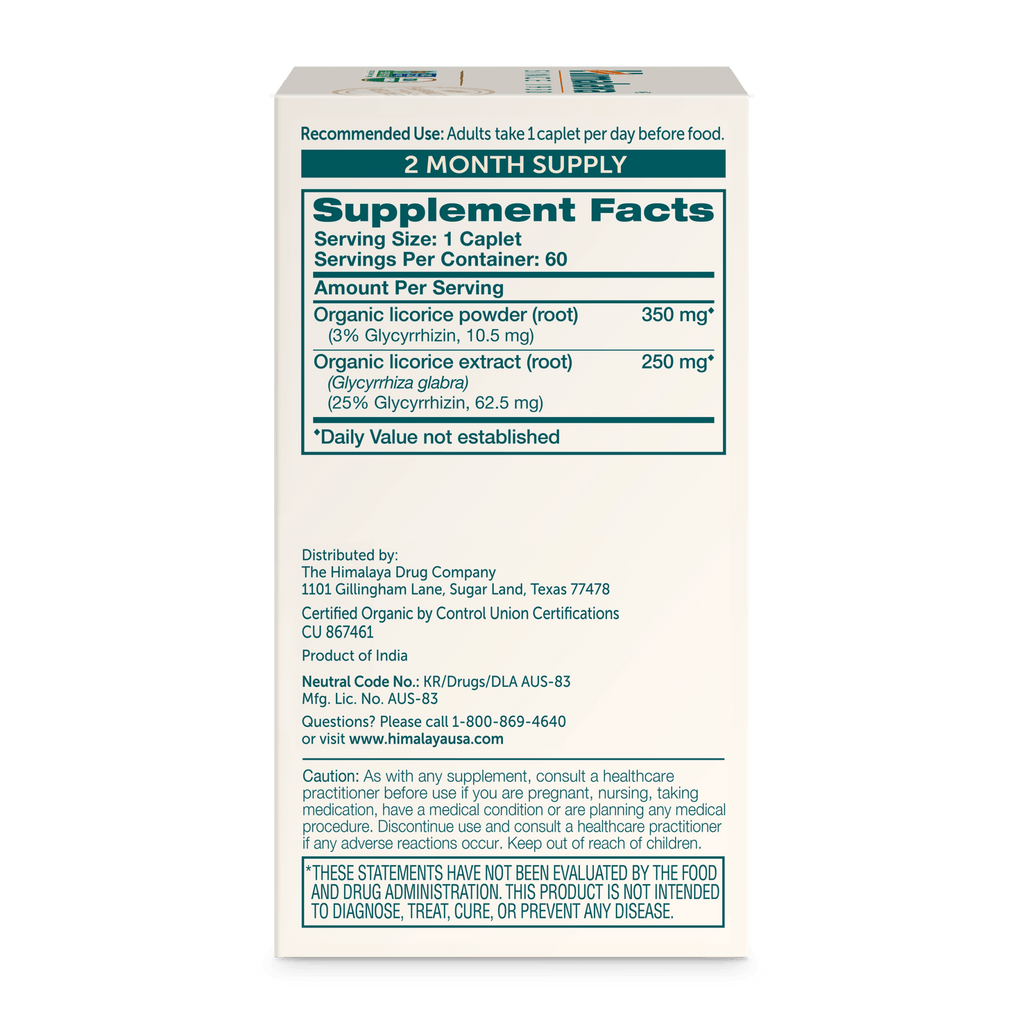 Upset Stomach Support Organic Licorice Himalaya Himalaya Wellness