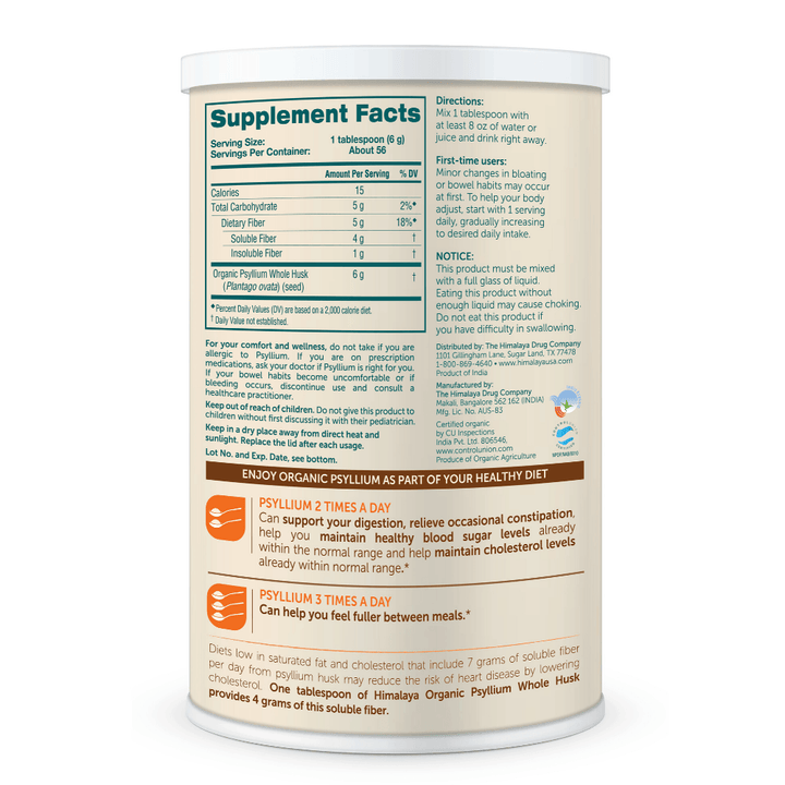 Organic Psyllium Whole Husk