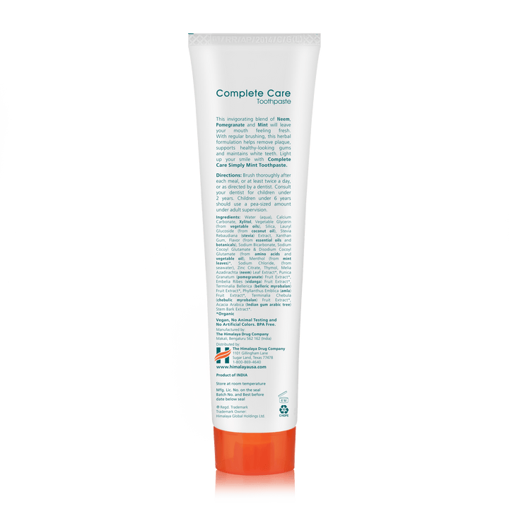 Simply Mint Complete Care Toothpaste - Himalaya Wellness (US)