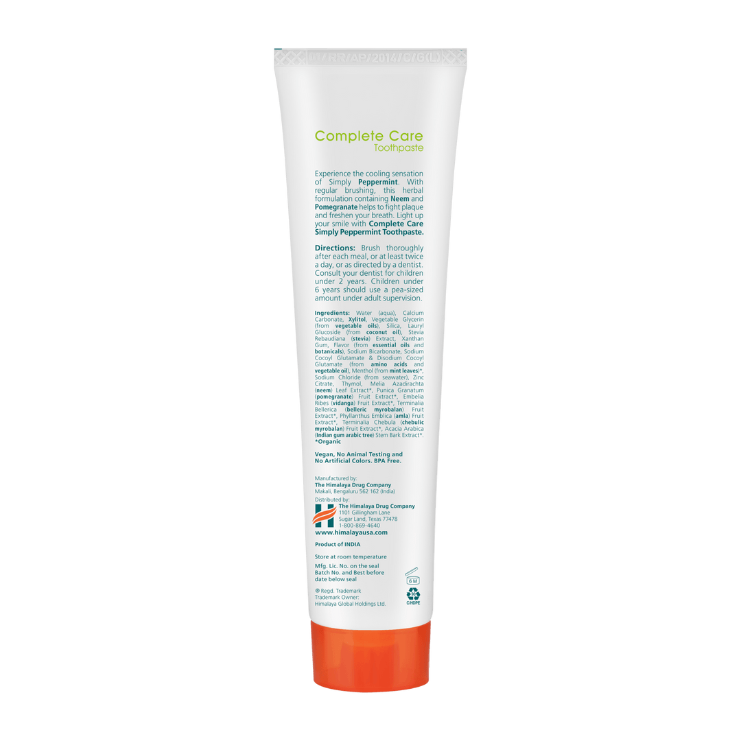 Simply Peppermint Complete Care Toothpaste - Himalaya Wellness (US)