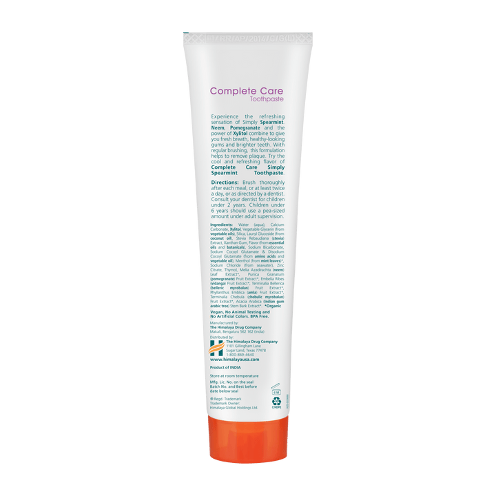 Simply Spearmint Complete Care Toothpaste - Himalaya Wellness (US)