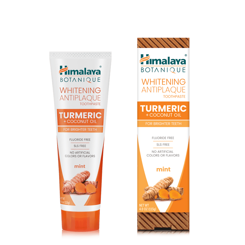 Turmeric & Coconut Oil Whitening Antiplaque Toothpaste - Himalaya Wellness (US)
