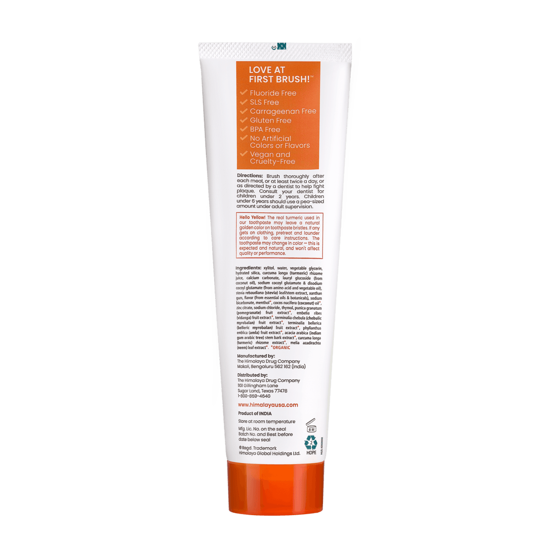 Turmeric & Coconut Oil Whitening Antiplaque Toothpaste - Himalaya Wellness (US)