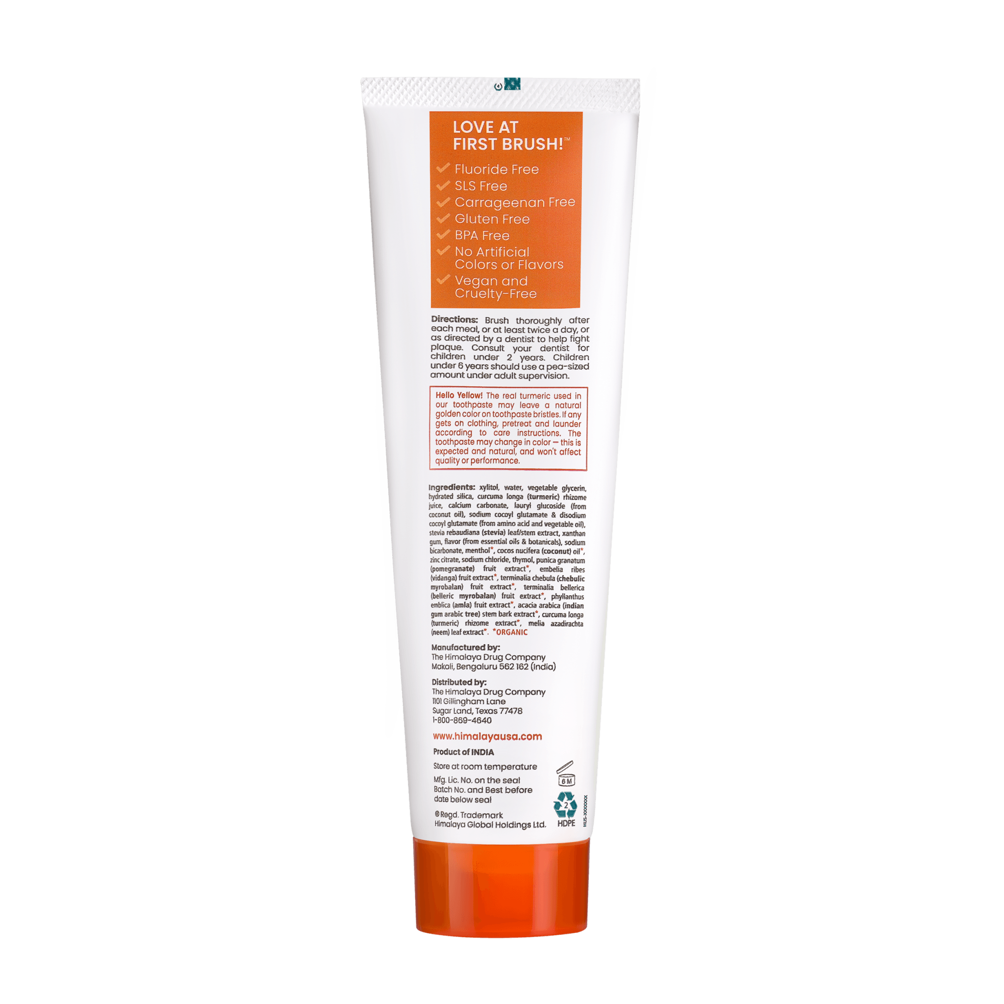 Turmeric & Coconut Oil Whitening Antiplaque Toothpaste Himalaya