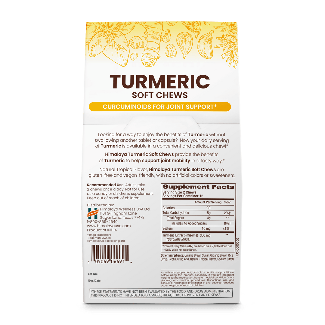 Turmeric Soft Chews - Himalaya Wellness (US)