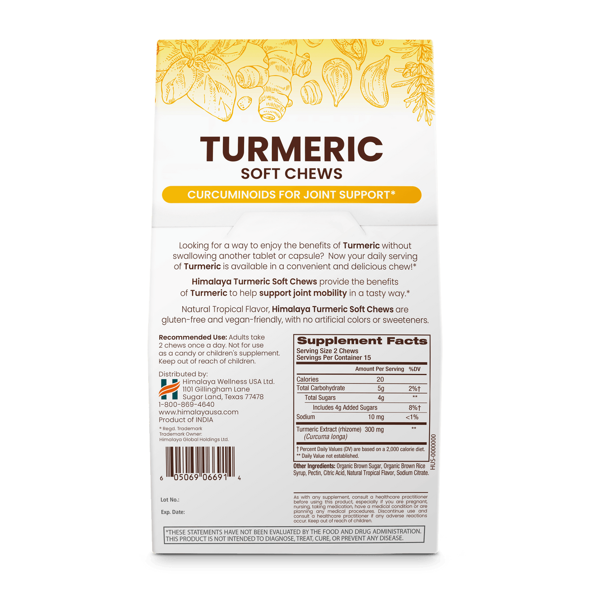 Turmeric Soft Chews Himalaya Wellness (US)